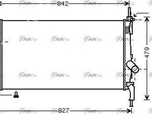 Used Water radiator Water radiator FORD TRANSIT Van (FA_ _) 2.2 TDCi (115 hp) 33006588 33006588