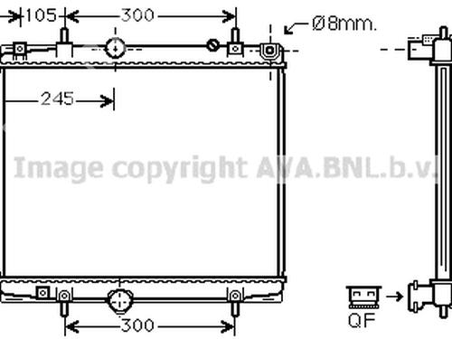 Water radiator CITROËN C8 (EA_, EB_) 2.2 HDi | BP19736186M31 