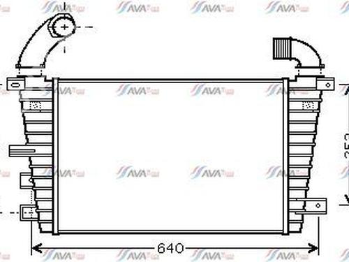 Ladeluftkühler für OPEL ASTRA H (A04) 1.7 CDTI (L48) (125 hp) 24014369