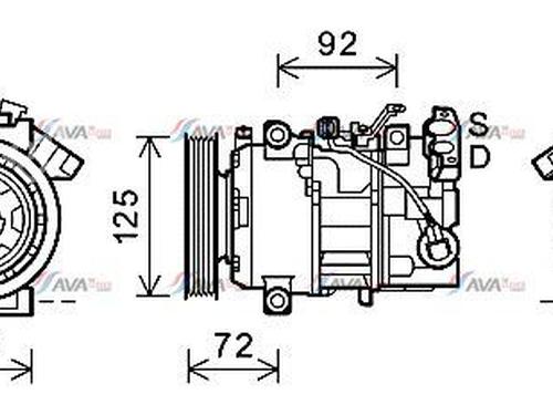 Used AC compressor RENAULT MEGANE III Hatchback (BZ0/1_, B3_) 1.5 dCi (BZ09, BZ0D, BZ1W, BZ29, BZ14) (110 hp) 29230102