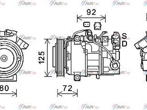 Used AC compressor AC compressor 38022271 38022271