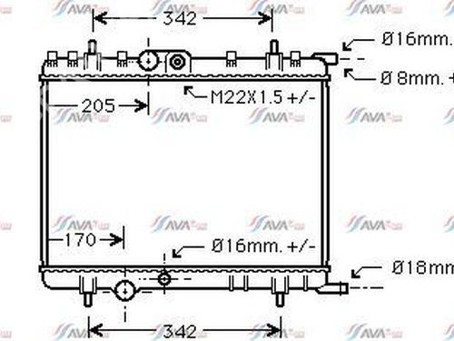 Køler CITROËN XSARA PICASSO (N68) 2.0 HDi (90 hp) 29843766