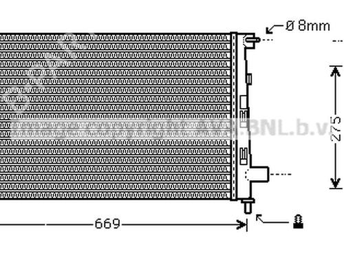 Water radiator MERCEDES-BENZ A-CLASS (W168) A 170 CDI (168.008) | BP24009389M31 