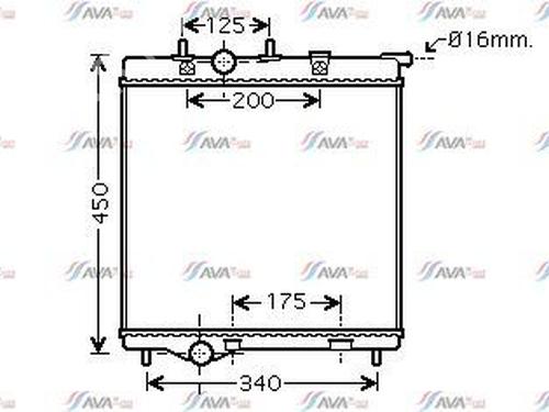 Køler PEUGEOT 207 (WA_, WC_) 1.6 16V VTi (120 hp) 29379738