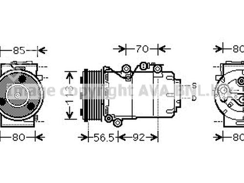 AC Kompressor FORD FOCUS II (DA_, HCP, DP) 1.4 | BP19717432M34 