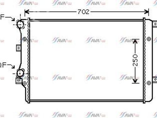 Used Water radiator VW GOLF V (1K1) 1.9 TDI (90 hp) 30331410