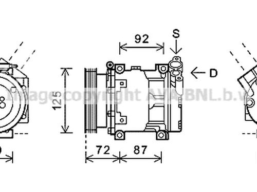AC Kompressor DACIA LOGAN MCV (KS_) 1.5 dCi (KS0K) | BP26622970M34 