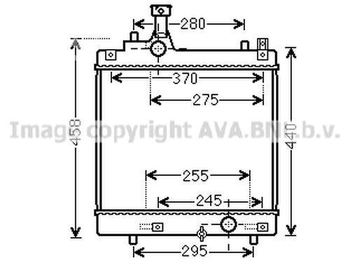 Water radiator SUZUKI ALTO VII (GF) 1.0 (AMF310, GFC31S) | BP19718407M31 