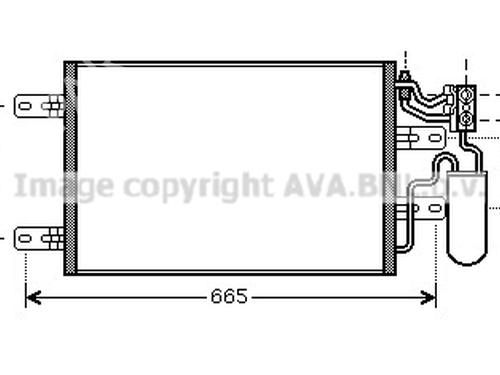 Radiateur de ac OPEL MERIVA A MPV (X03) 1.7 CDTI (E75) (100 hp) 19739279