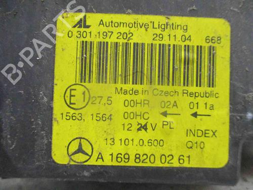 Right headlight MERCEDES-BENZ A-CLASS (W169) A 180 CDI (169.007, 169.307) | BP19721129C29 