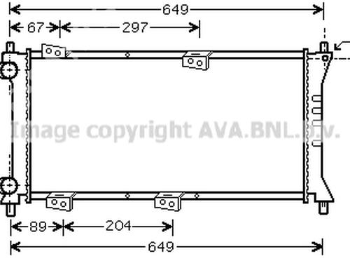 Water radiator FIAT PANDA (141_) 1000 | BP21837438M31 