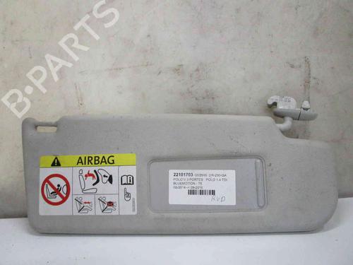 Used Right sun visor VW POLO V (6R1, 6C1) 1.0 (60 hp) 19739709