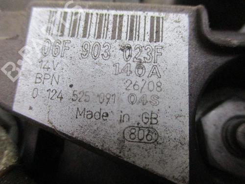 Used Alternator VW GOLF VI (5K1) 2.0 TDI (140 hp) 31575261