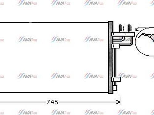 AC Kondensor FORD FOCUS C-MAX (DM2) 1.6 TDCi (90 hp) 26636201