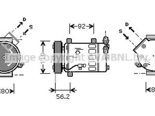 Used AC compressor AC compressor CITROËN C3 I (FC_, FN_) 1.6 16V (109 hp) 34407810 34407810