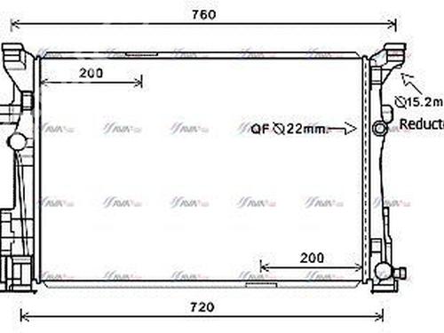 water-radiator-mercedes-benz-a-class-w176-2012-2013-2014-2015-2016-2017-2018-39732110 main image