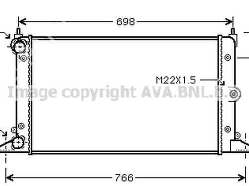 Water radiator FORD GALAXY I (WGR) 1.9 TDI | BP24009957M31 