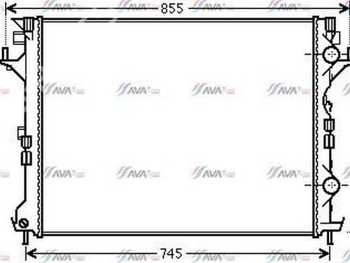 Used Water radiator RENAULT VEL SATIS (BJ0_) 2.0 dCi (BJ03, BJ0B) (173 hp) 30766186