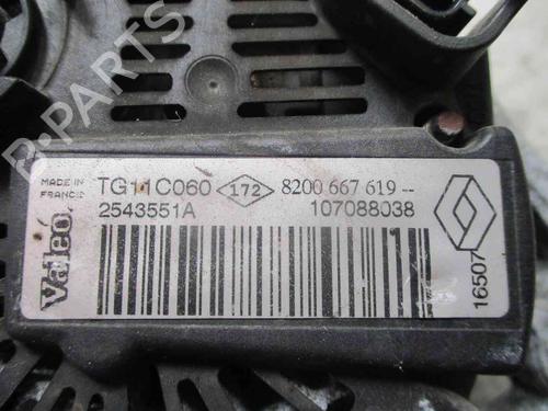 Alternator RENAULT SCÉNIC II (JM0/1_) 1.6 16V (JM1R) | BP19713454M7 