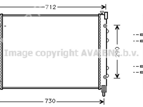 Water radiator RENAULT ESPACE III (JE0_) 2.0 16V (JE0N, JE0L, JE02) | BP20203369M31 