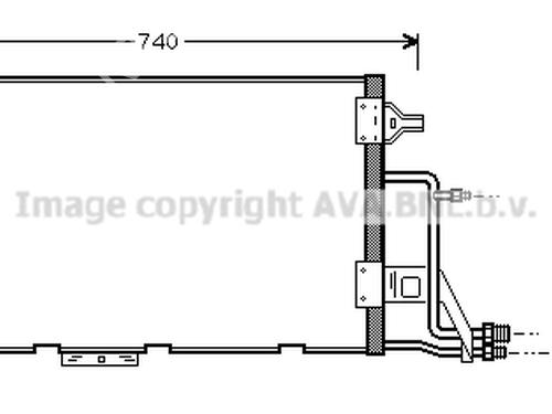 AC Kondensor AUDI A6 C5 (4B2) 2.5 TDI (163 hp) 24009085