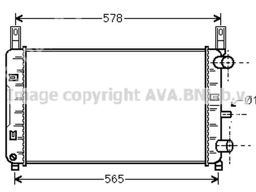 Køler FORD TRANSIT Bus (FD_ _, FB_ _, FS_ _, FZ_ _, FC_ _) 2.2 TDCi (85 hp) 19717975