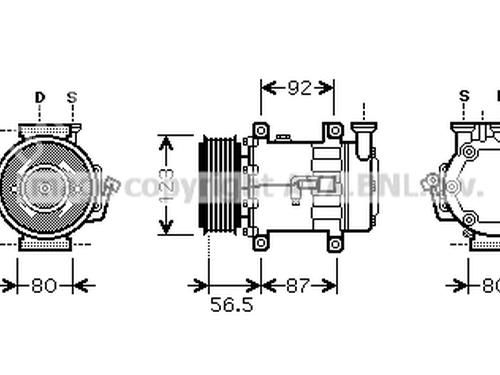 Used AC compressor FORD FIESTA V (JH_, JD_) 1.25 16V (70 hp) 19740702