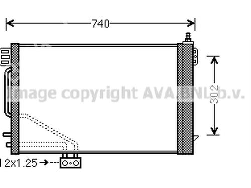 AC radiator MERCEDES-BENZ C-CLASS (W203) C 320 (203.064) | BP19715056M32 