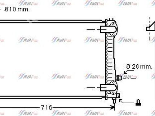 Køler PEUGEOT 406 Coupe (8C) 2.2 HDI (133 hp) 29738633