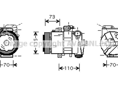 AC Kompressor VOLVO S60 II (134) T4F (180 hp) 26623729