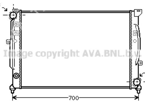 Radiateur à eau AUDI A6 C5 (4B2, 4B4) 2.5 TDI (163 hp) 24009079