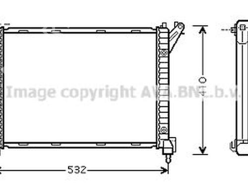 Wasserkühler für MINI MINI (R50, R53) One D (88 hp) 21833624