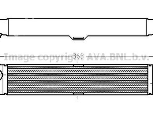 Used Intercooler Intercooler CITROËN JUMPER II Van 2.2 HDi 110 (110 hp) 40161537 40161537