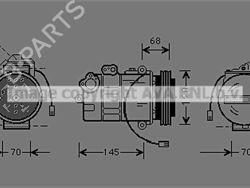 Used AC compressor AUDI A4 B5 (8D2) 1.6 (100 hp) 26623718