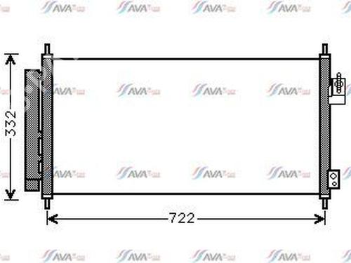 Used AC radiator HONDA JAZZ III (GE_, GG_, GP_, ZA_) 1.3 i (GE6, GG3, GG6) (100 hp) 29620951