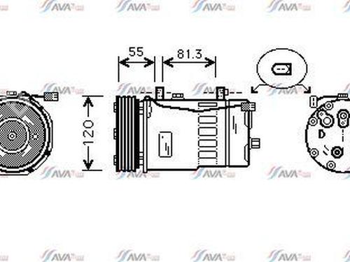 Used AC compressor AC compressor VW GOLF IV (1J1) 1.9 TDI (101 hp) 39994834 39994834