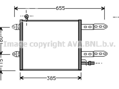AC radiator VW POLO III (6N1) 1.7 SDI | BP19716003M32 