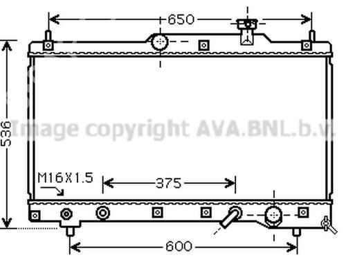 Used Water radiator TOYOTA PREVIA II (_R3_) 2.4 (ACR30) (156 hp) 24004885
