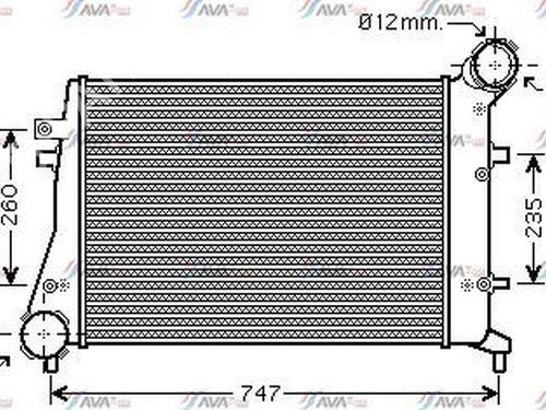 Used Intercooler VW PASSAT B6 (3C2) 2.0 TDI (140 hp) 31029200