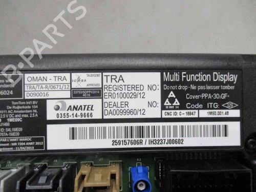 Display monitor RENAULT TWINGO III (BCM_, BCA_) 0.9 TCe 90 (BCM9, BCM2) | BP19720901C48 