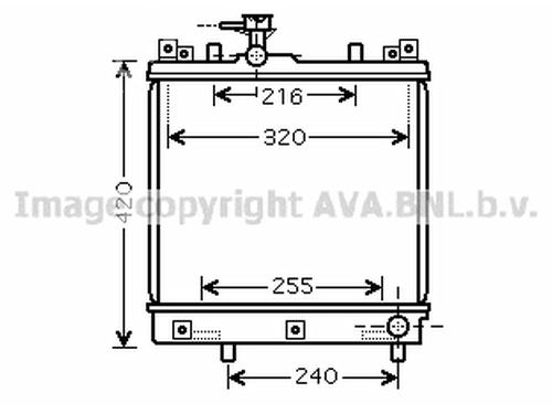 Water radiator SUZUKI ALTO VI (FF) 1.1 (RF410) | BP24010550M31 