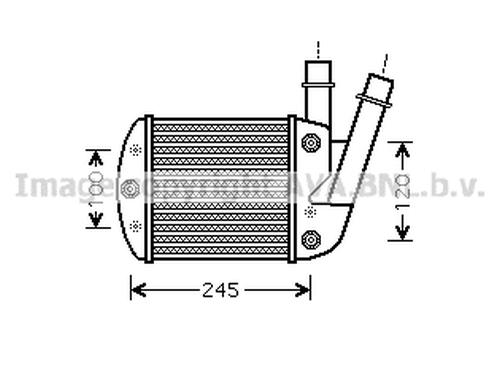 Intercooler FIAT PANDA (169_) 1.3 D Multijet (169.AXC1A) (70 hp) 26625634