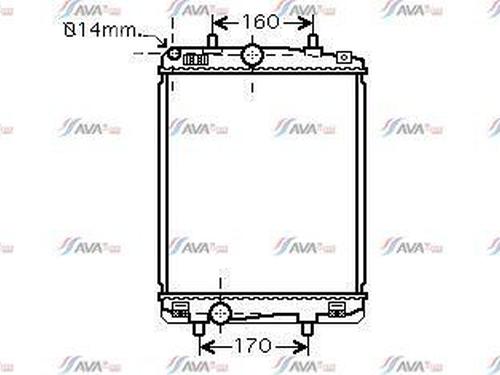 Used Water radiator CITROËN C1 (PM_, PN_) 1.4 HDi (54 hp) 29901063