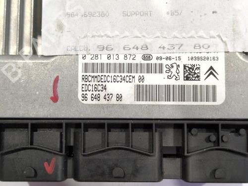 Engine control unit (ECU) CITROËN C4 II (NC_) 1.6 HDi 90 | BP33455029M57 - Image 3