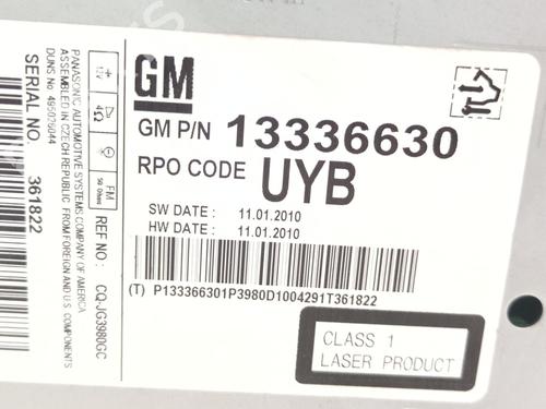Radio OPEL MERIVA B MPV (S10) 1.4 (75) | BP27866407E6 