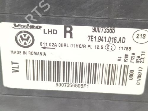 Right headlight VW TRANSPORTER T6 Van (SGA, SGH, SHA, SHH) 2.0 TDI | BP30725310C29 
