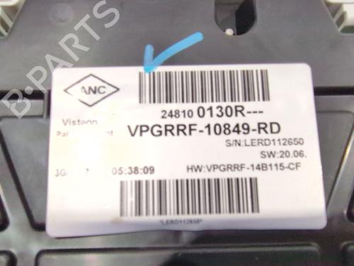 Instrument cluster RENAULT CAPTUR I (J5_, H5_) 0.9 TCe 90 | BP29827296C47 