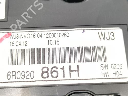 Instrument cluster VW POLO V (6R1, 6C1) 1.6 TDI | BP27341687C47 