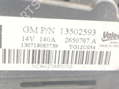 Alternator CHEVROLET TRAX 1.6 | BP28140499M7 