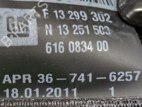 Rear left seatbelt OPEL ASTRA J (P10)  | BP29192073I29 